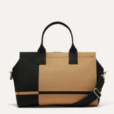 PLP |The Overnighter in Camel and Black shown from the front.