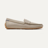 The Driving Loafer in Barley shown from the side.