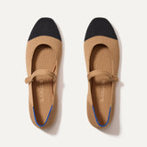 The Square Mary Jane in Wren Captoe shown from the top.