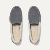 The Slipper in Mountain Grey shown from the top.
