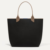 PLP |The Lightweight Tote in Black Portobello shown from the front.