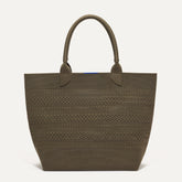PLP |The Lightweight Tote in Safari Crochet shown from the front.