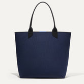 PLP |The Lightweight Tote in Sapphire and Onyx shown from the front.