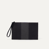 PLP |The Wristlet in Shadow Black shown from the front.