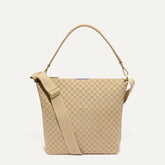 PLP |The Mini Zip Bucket in Knot Brown shown from the front.