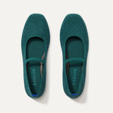 The Max Square Mary Jane in ReVelvet™ Everglade shown from the top.