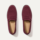 The Penny Loafer in ReVelvet™ Syrah shown from the top.