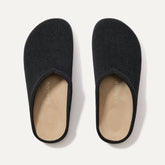 The Casual Clog in ReVelvet™ Black shown from the top.