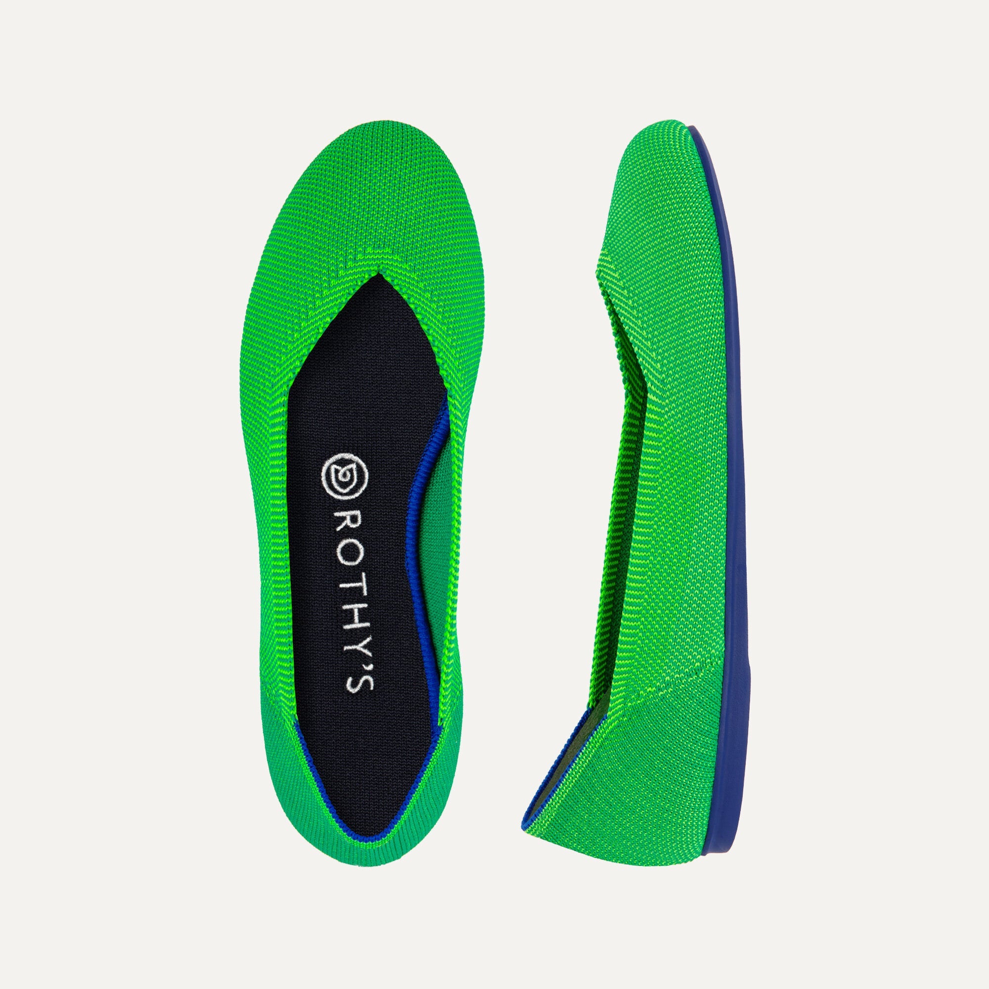 The Flat in Jellybean shown from the top and side.