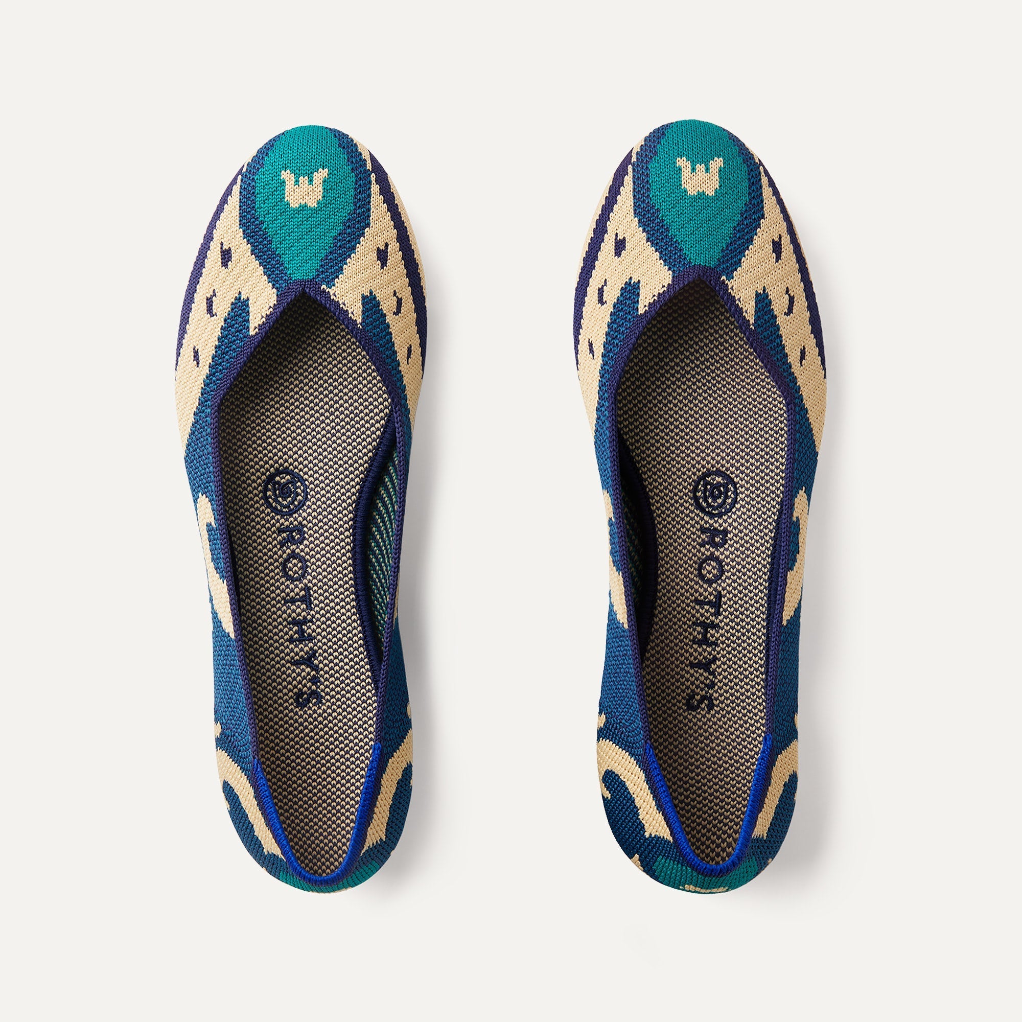 The Flat in Moroccan Blue shown from the top.