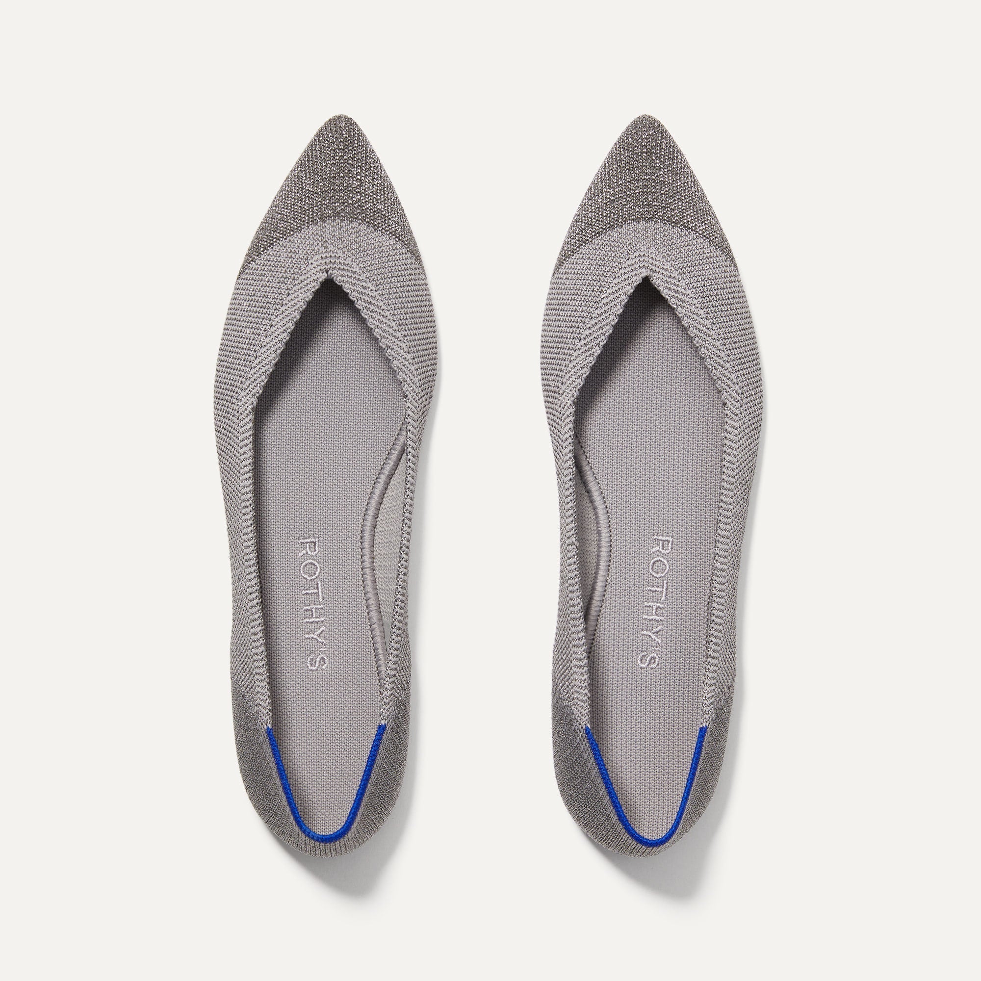 The Point in Silver Metallic shown from the top.