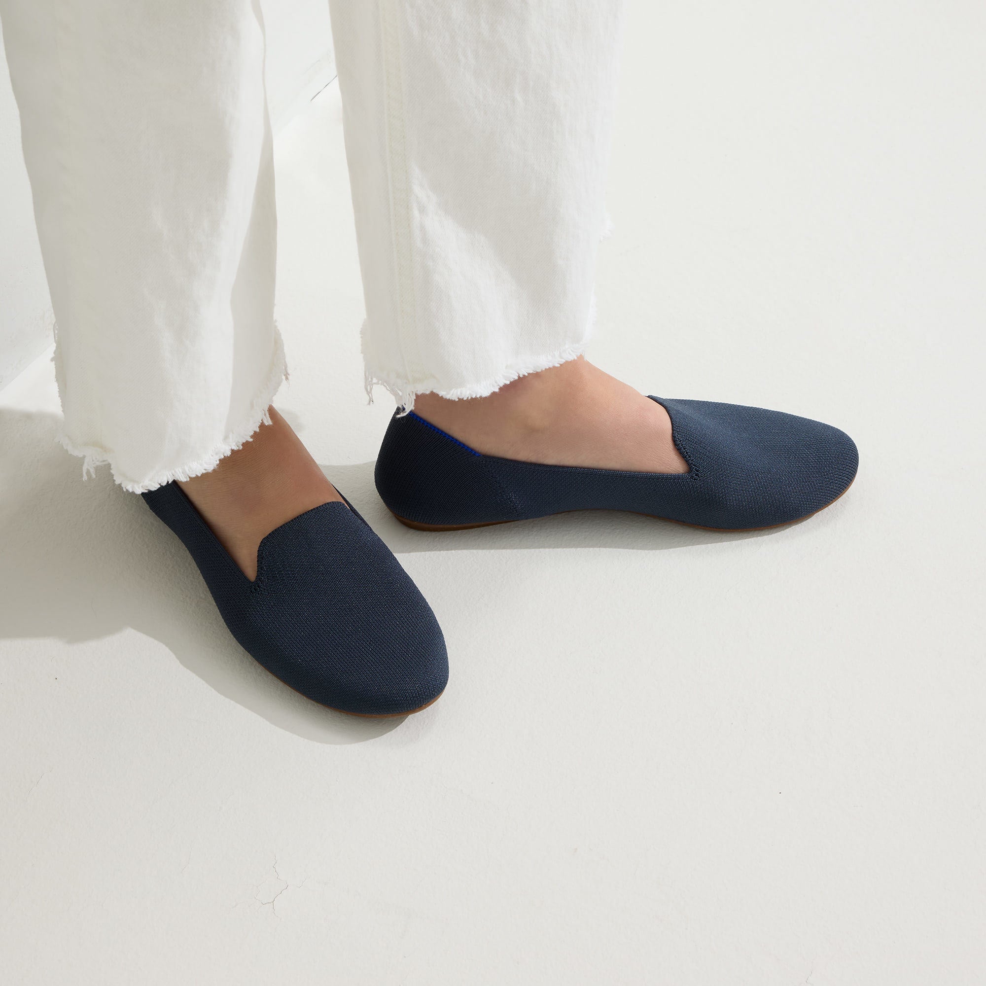 hover | Model wearing The Loafer in Navy.