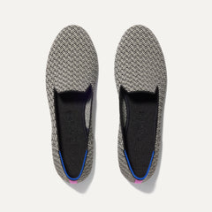 The Loafer in Slate Herringbone shown from the top.