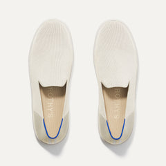 The Original Slip On Sneaker in Antique White shown from the top.