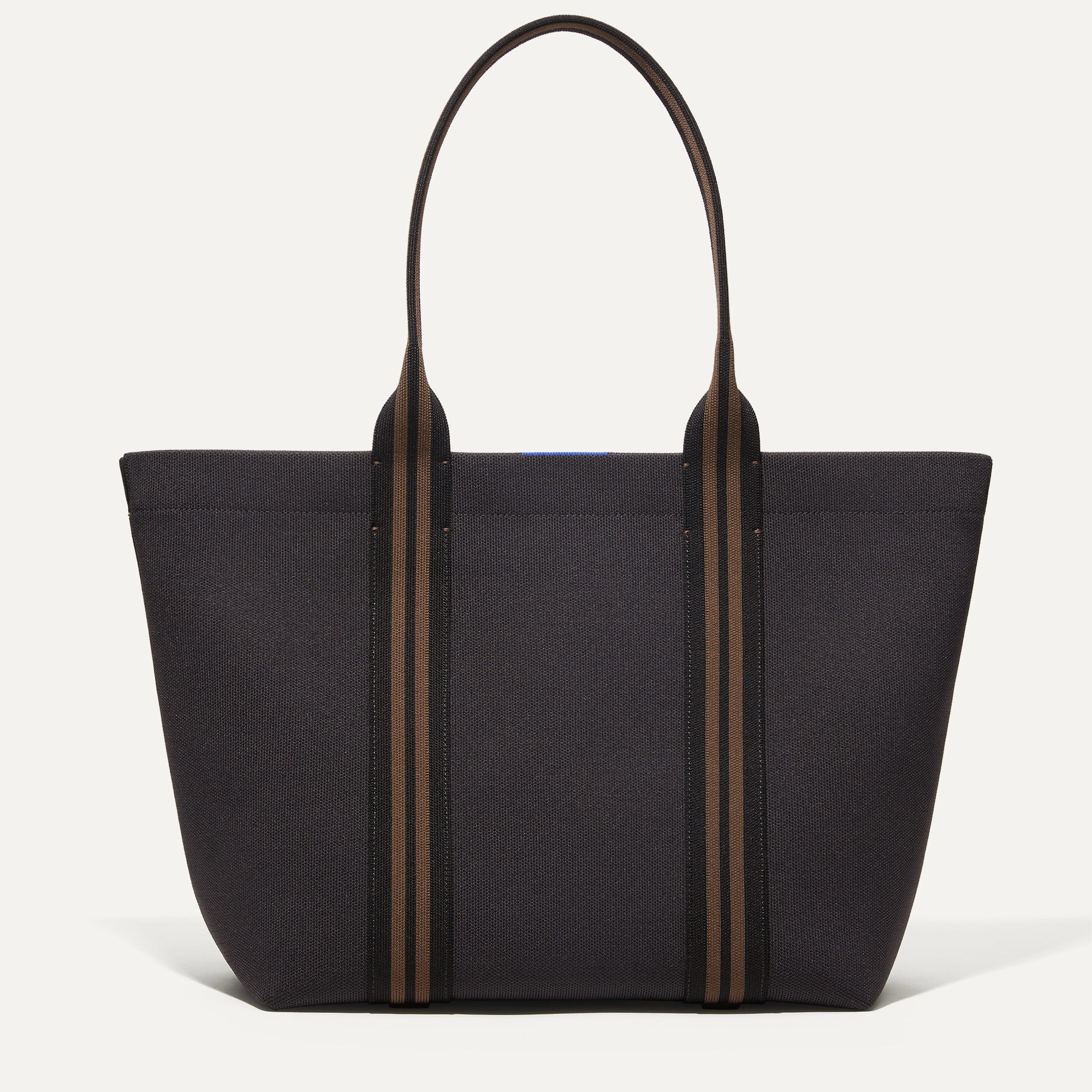 PLP |The Essential Tote in Black Cocoa shown from the front.