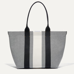 PLP |The Essential Tote in Grey Mist shown from the front.