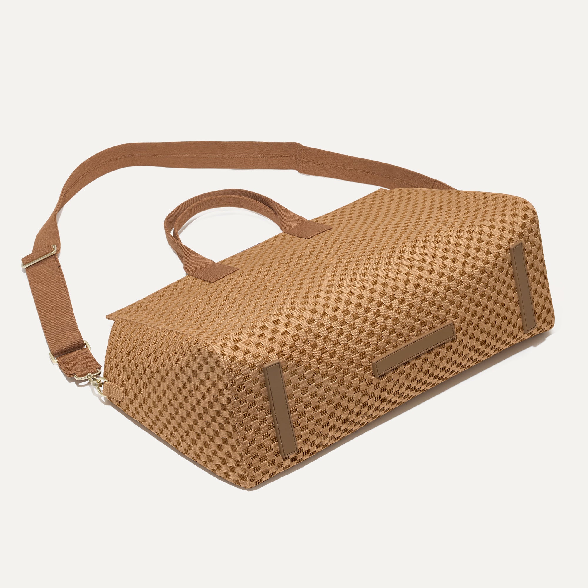 The Weekender in Hazelnut shown laid down.