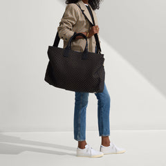 An alternate view of The Weekender in Night Song on a model.