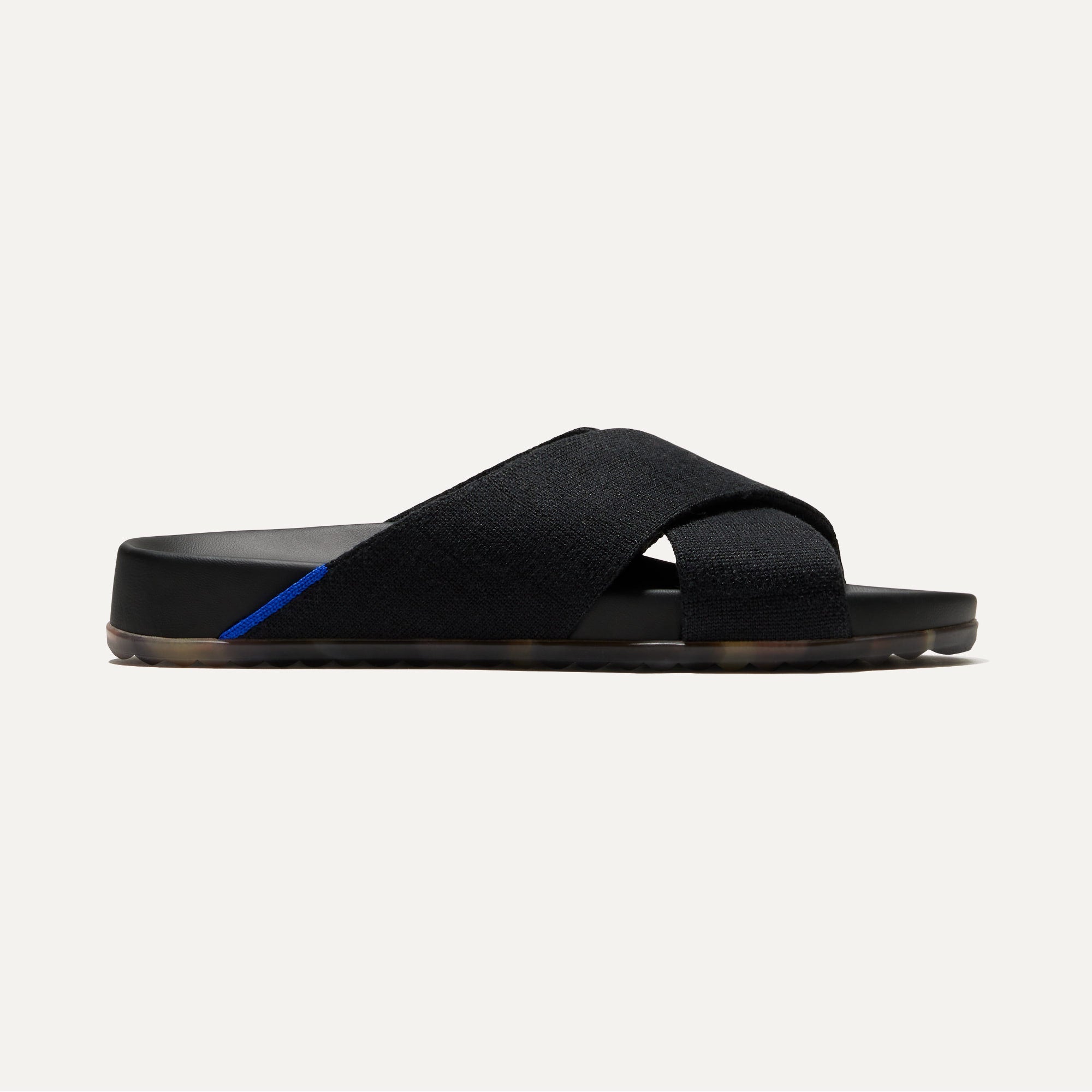 The Weekend Slide in Black shown from the side.