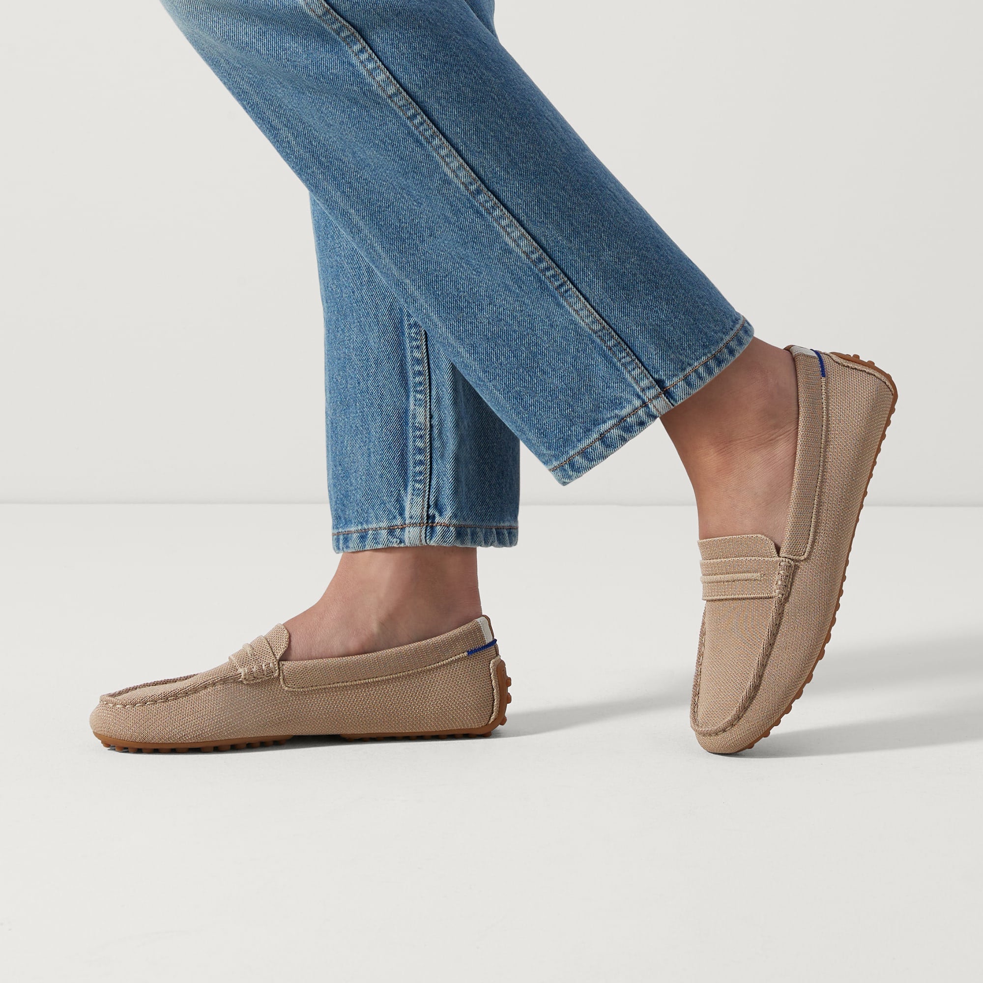 hover | Model wearing The Driver in Latte.