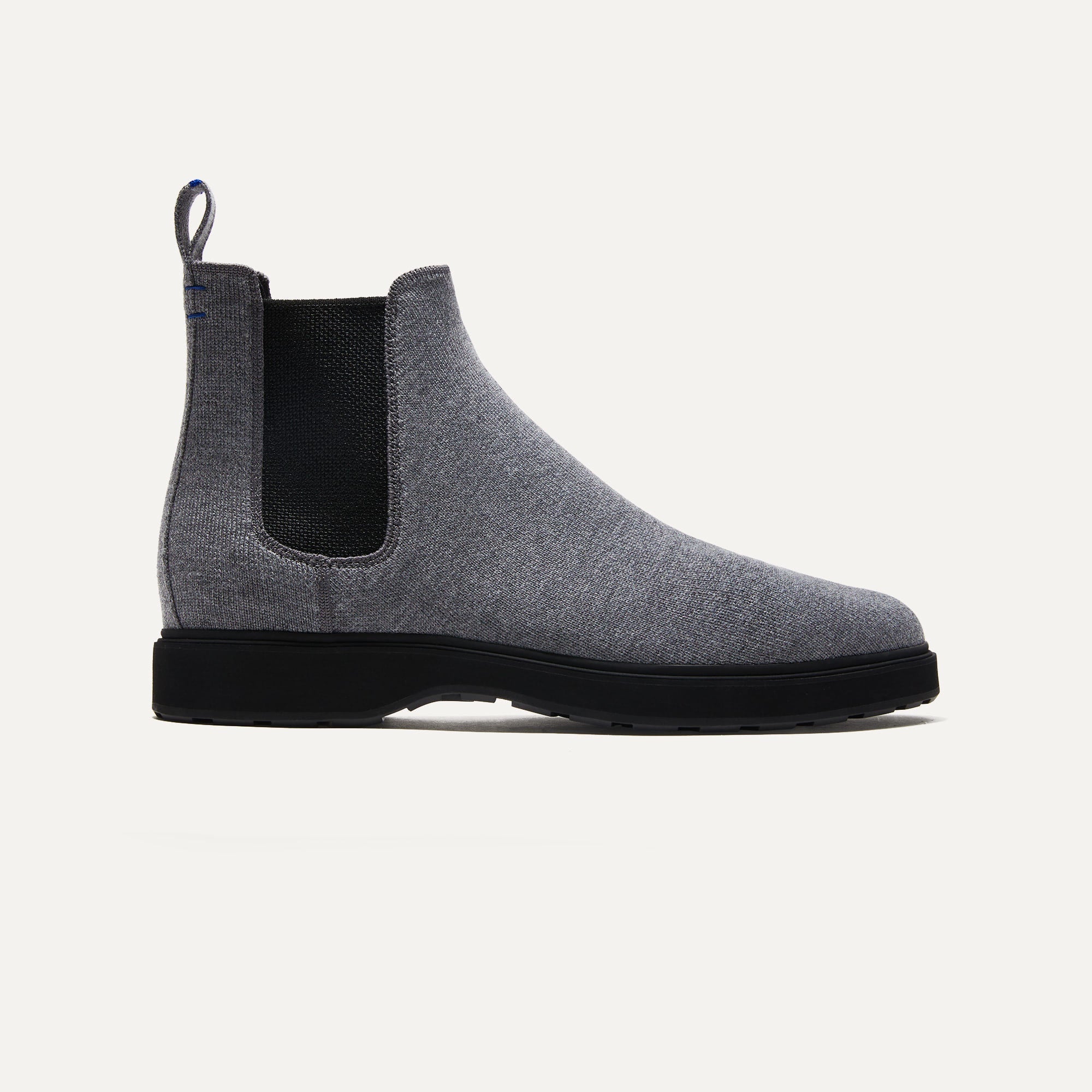The Chelsea Boot in Mountain Grey shown from the side.