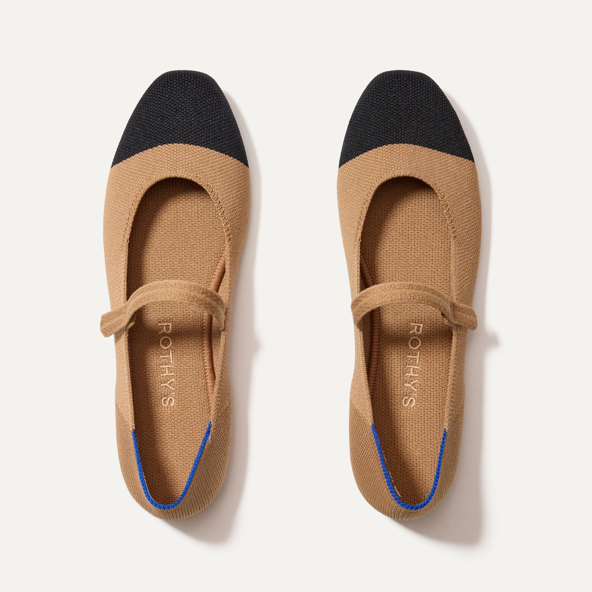 The Square Mary Jane in Wren Captoe shown from the top.