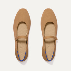 The Square Mary Jane in Wren shown from the top.