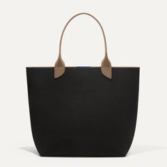 PDP |The Lightweight Tote in Black Portobello shown from the front.