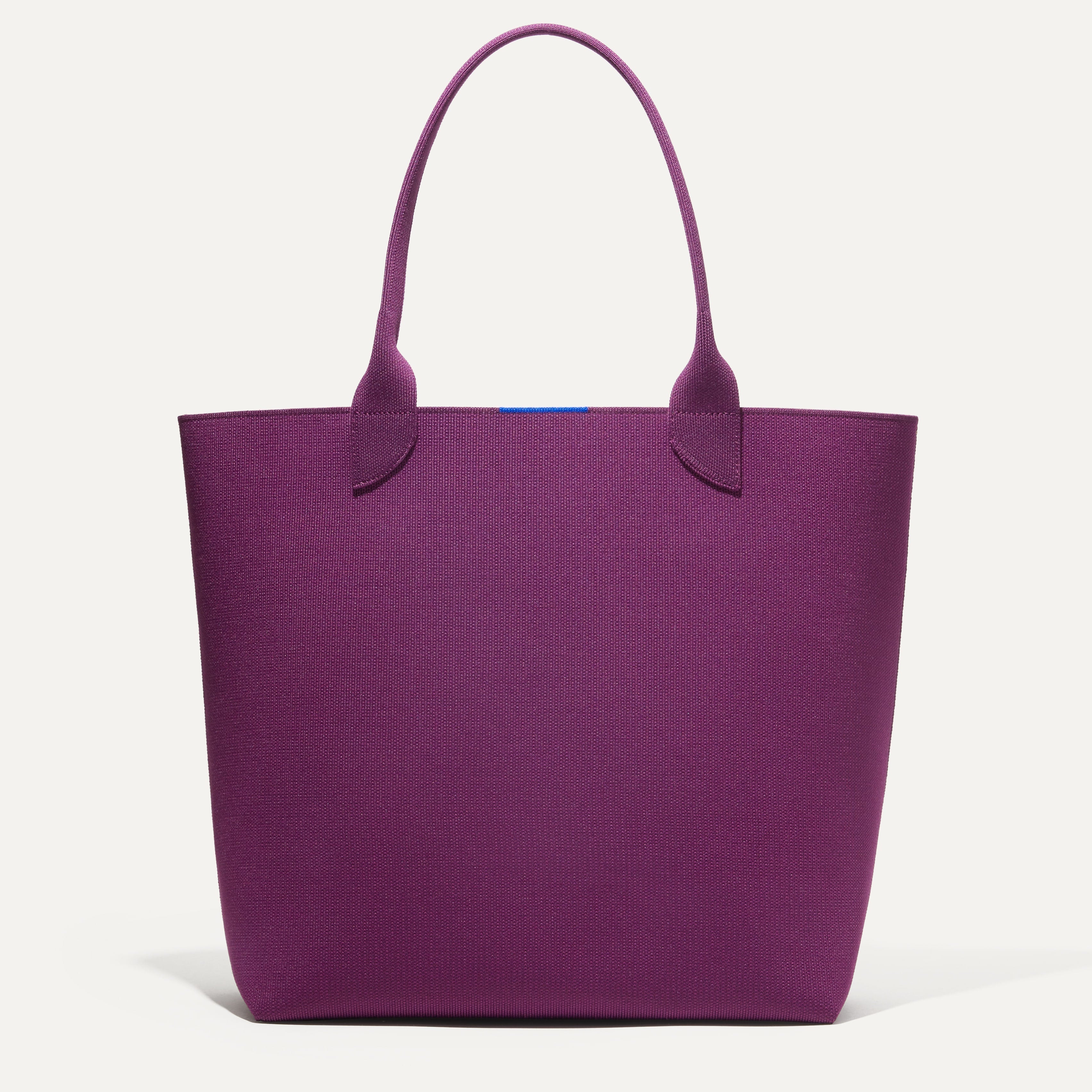 PLP |The Lightweight Tote in Deep Pinot shown from the front.