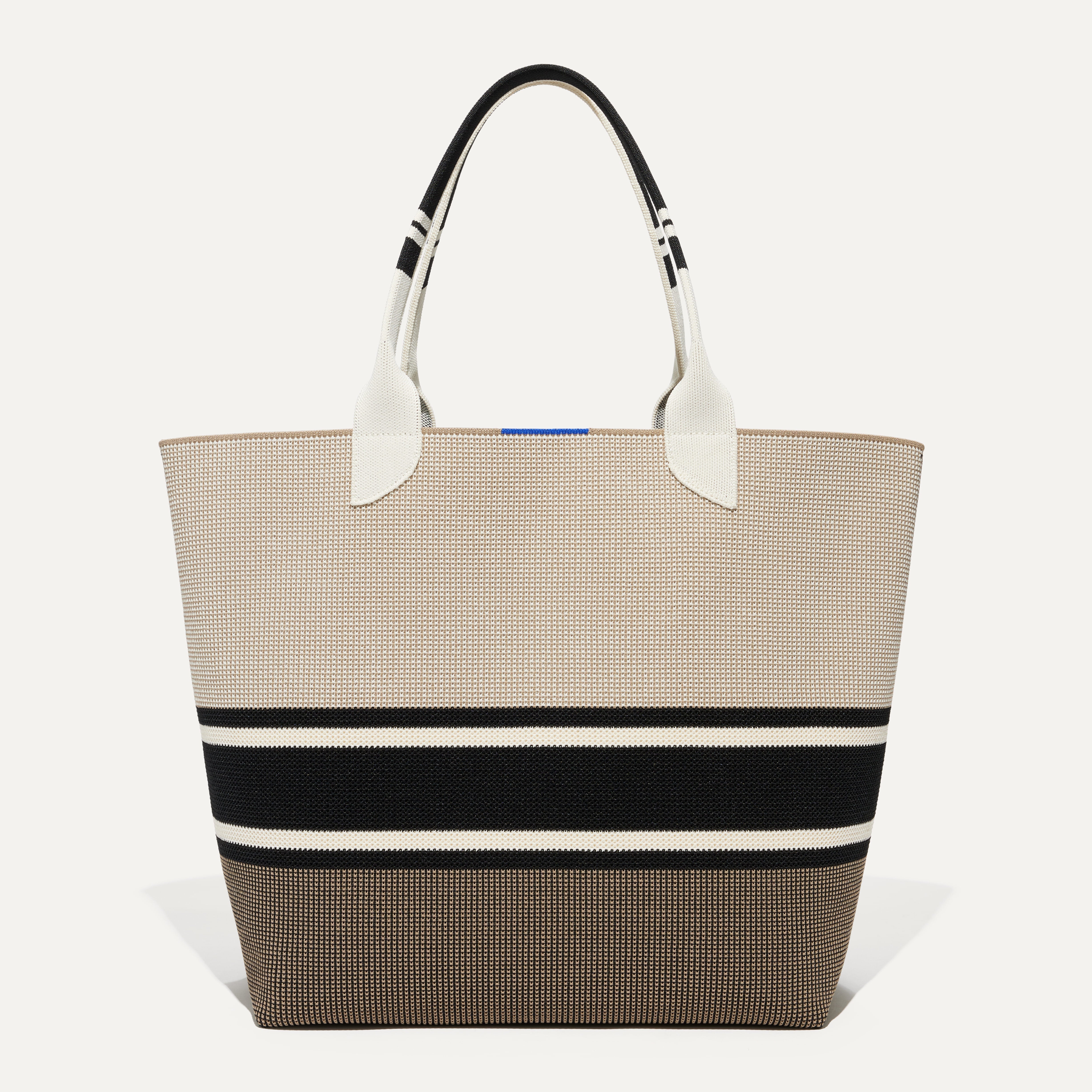 The Lightweight Tote in Jetset Black shown from the front.