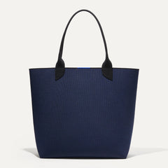PDP |The Lightweight Tote in Sapphire and Onyx shown from the front.
