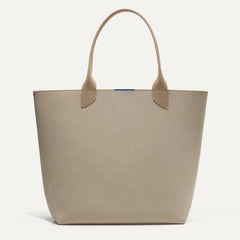 PLP |The Lightweight Tote in Soft Sesame shown from the front.
