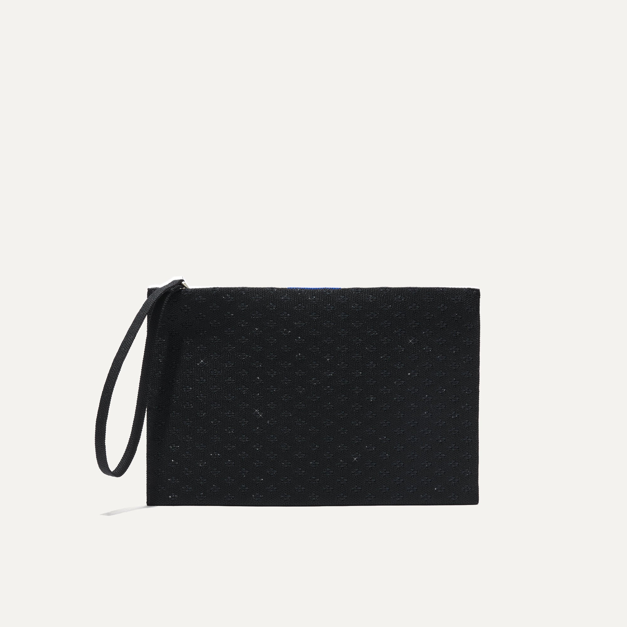 PLP |The Wristlet in Black Shimmer shown from the front.