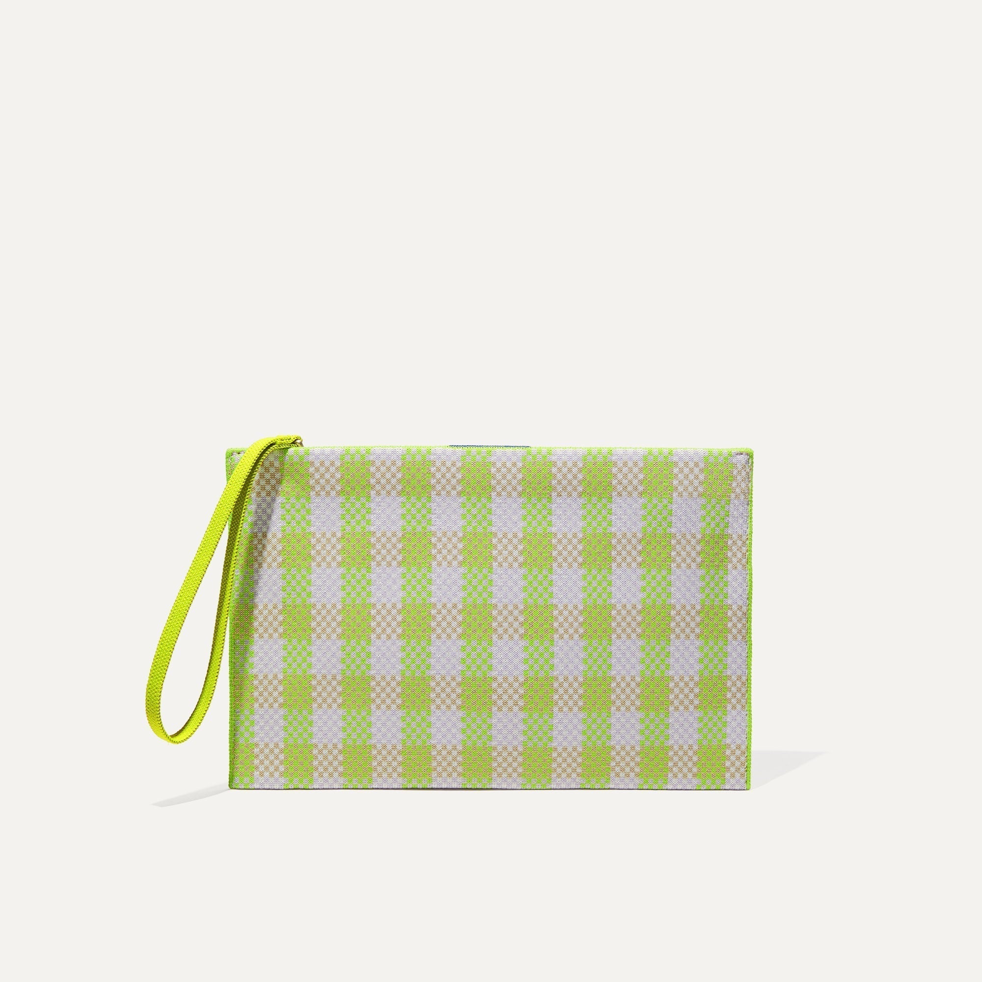PLP |The Wristlet in Citrus Gingham shown from the front.