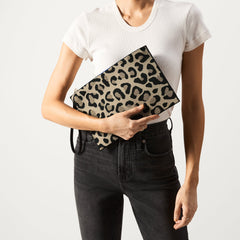 hover | Model holding The Wristlet in Desert Cat.