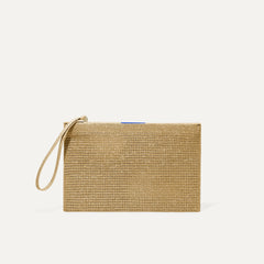 PLP |The Wristlet in Golden Perf shown from the front.