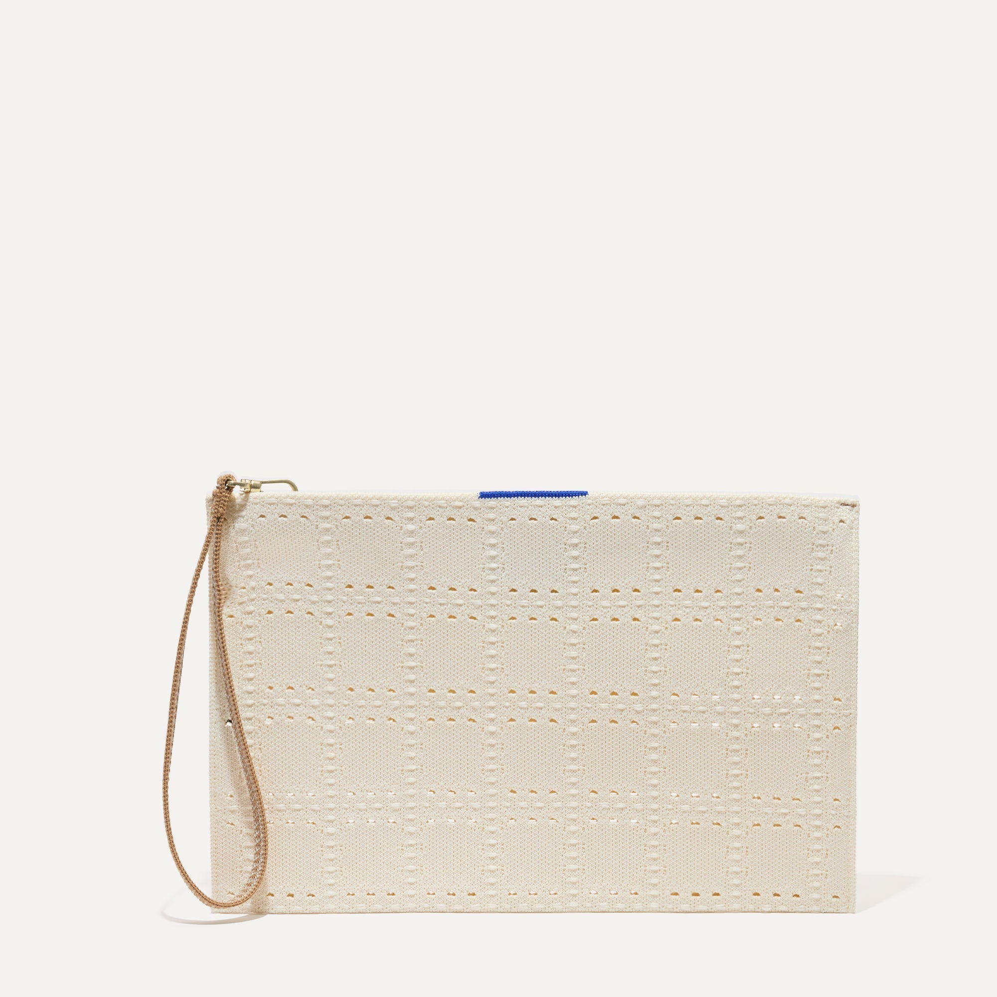 PDP |The Wristlet in Ivory Perf, shown from the front.