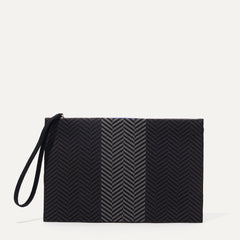 PDP |The Wristlet in Shadow Black shown from the front