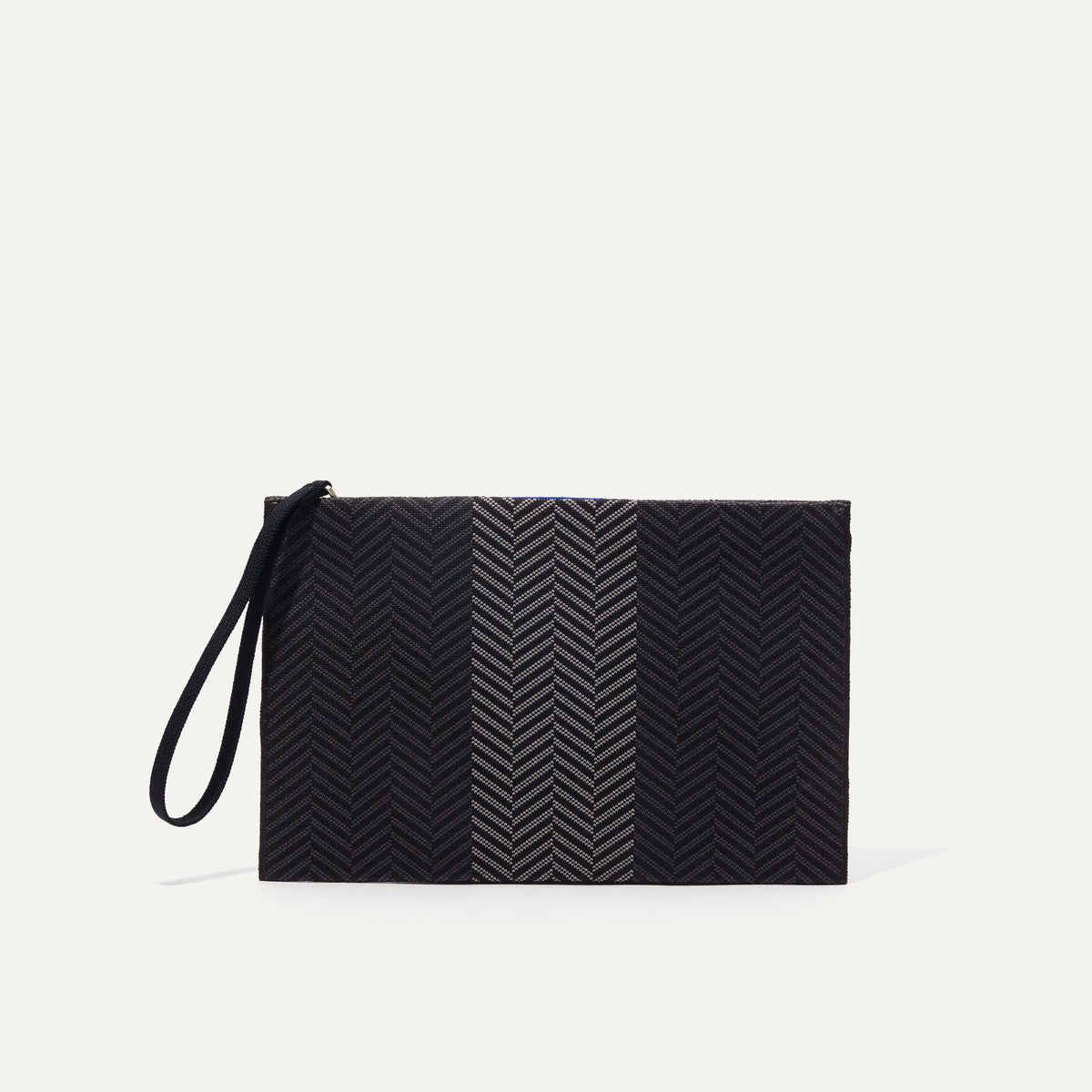 PLP |The Wristlet in Shadow Black shown from the front.