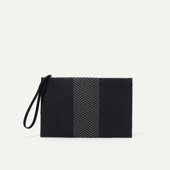 PLP |The Wristlet in Shadow Black shown from the front.