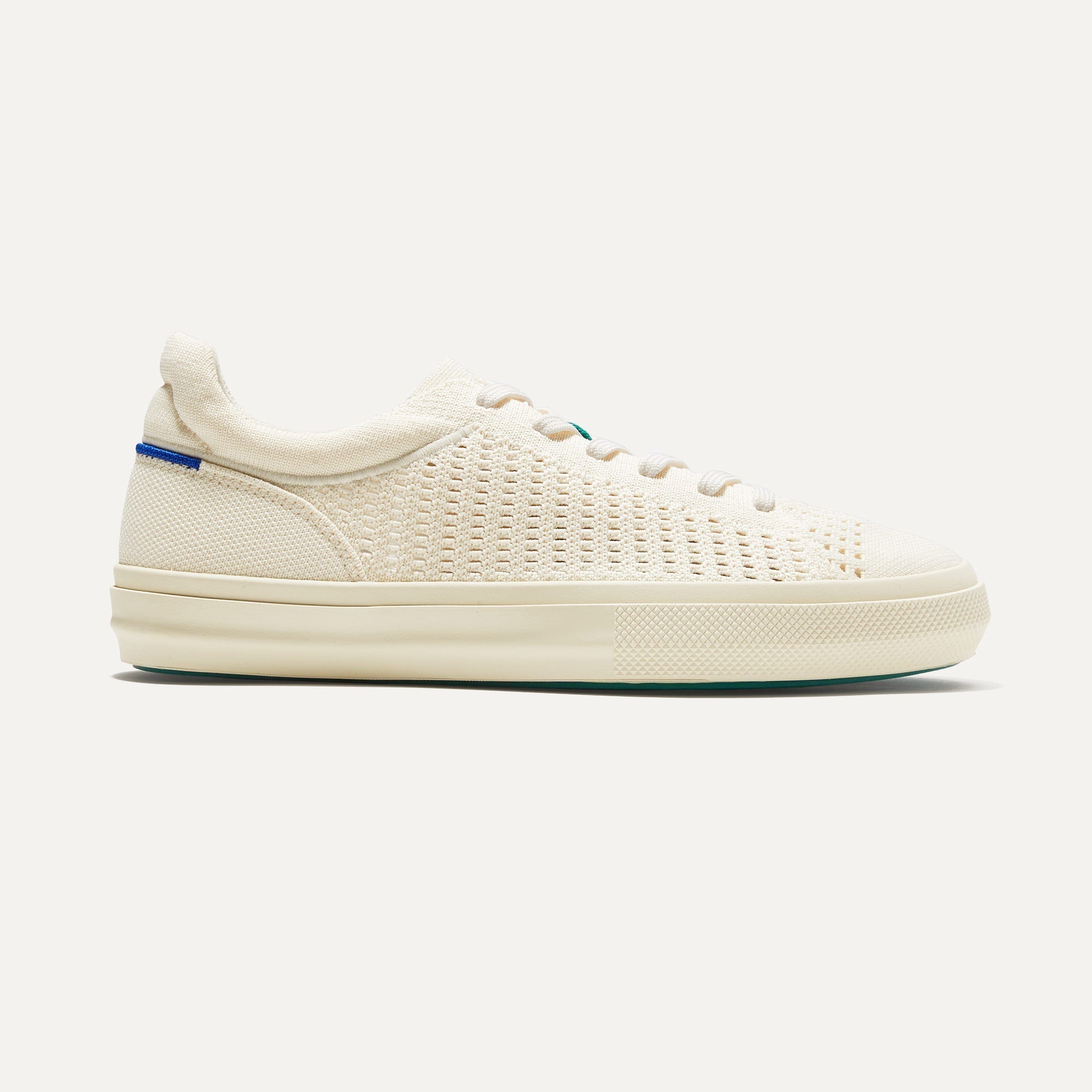 The RS02 Sneaker in Courtside White shown from the side.