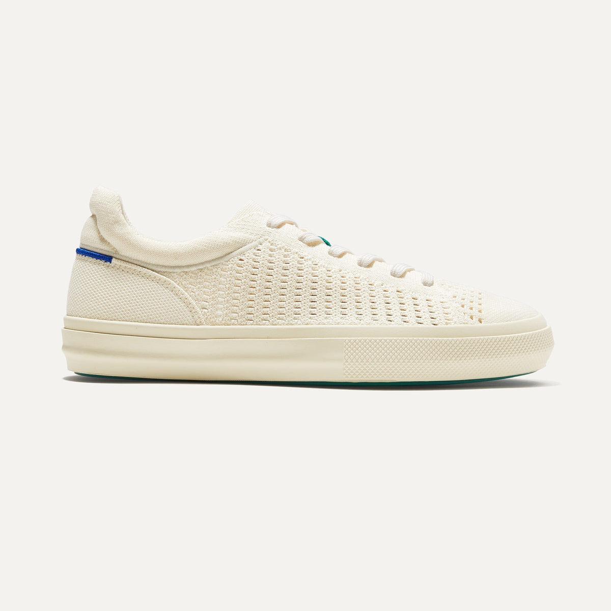 The RS02 Sneaker in Courtside White shown from the side.
