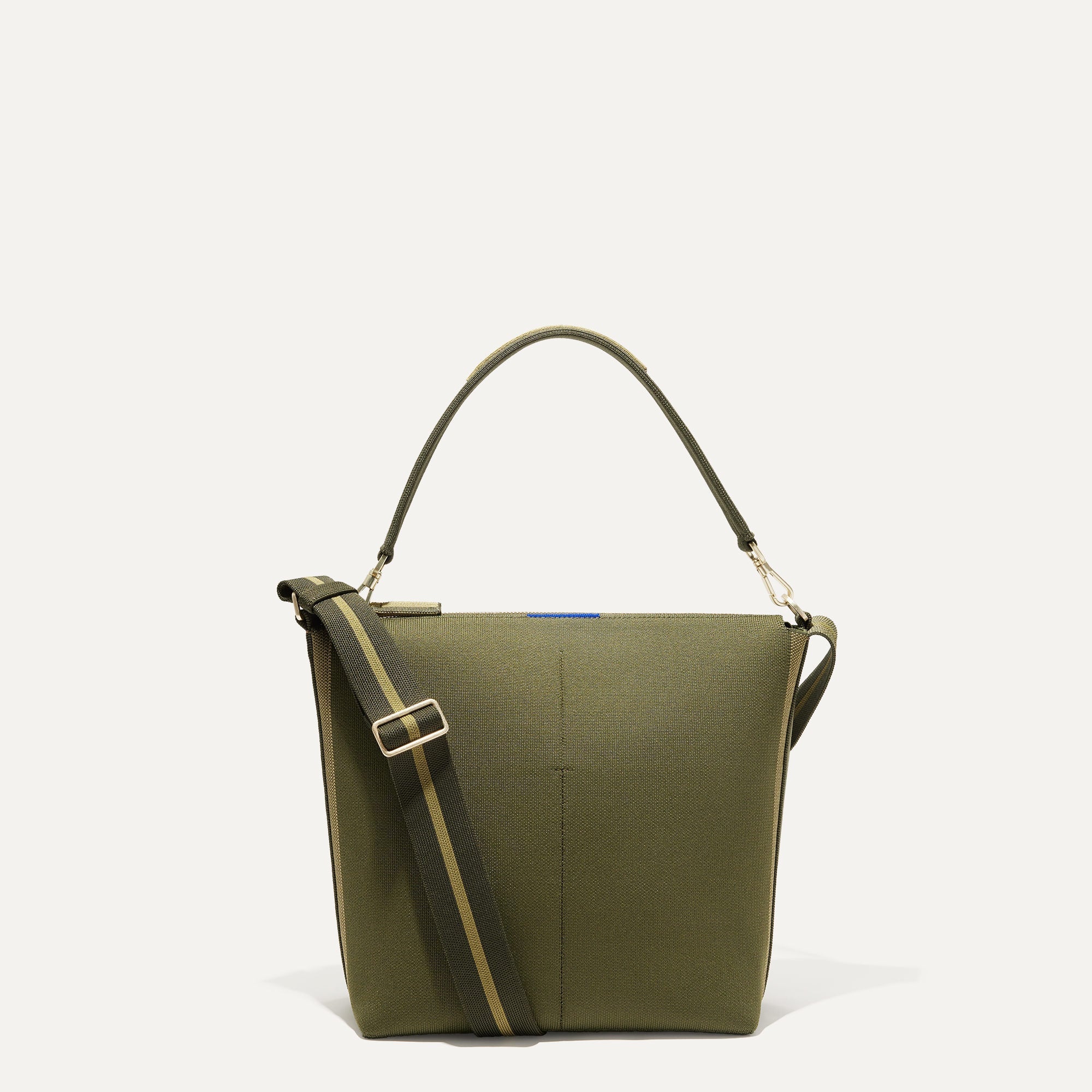 PLP |The Mini Zip Bucket in Cypress shown from the front.