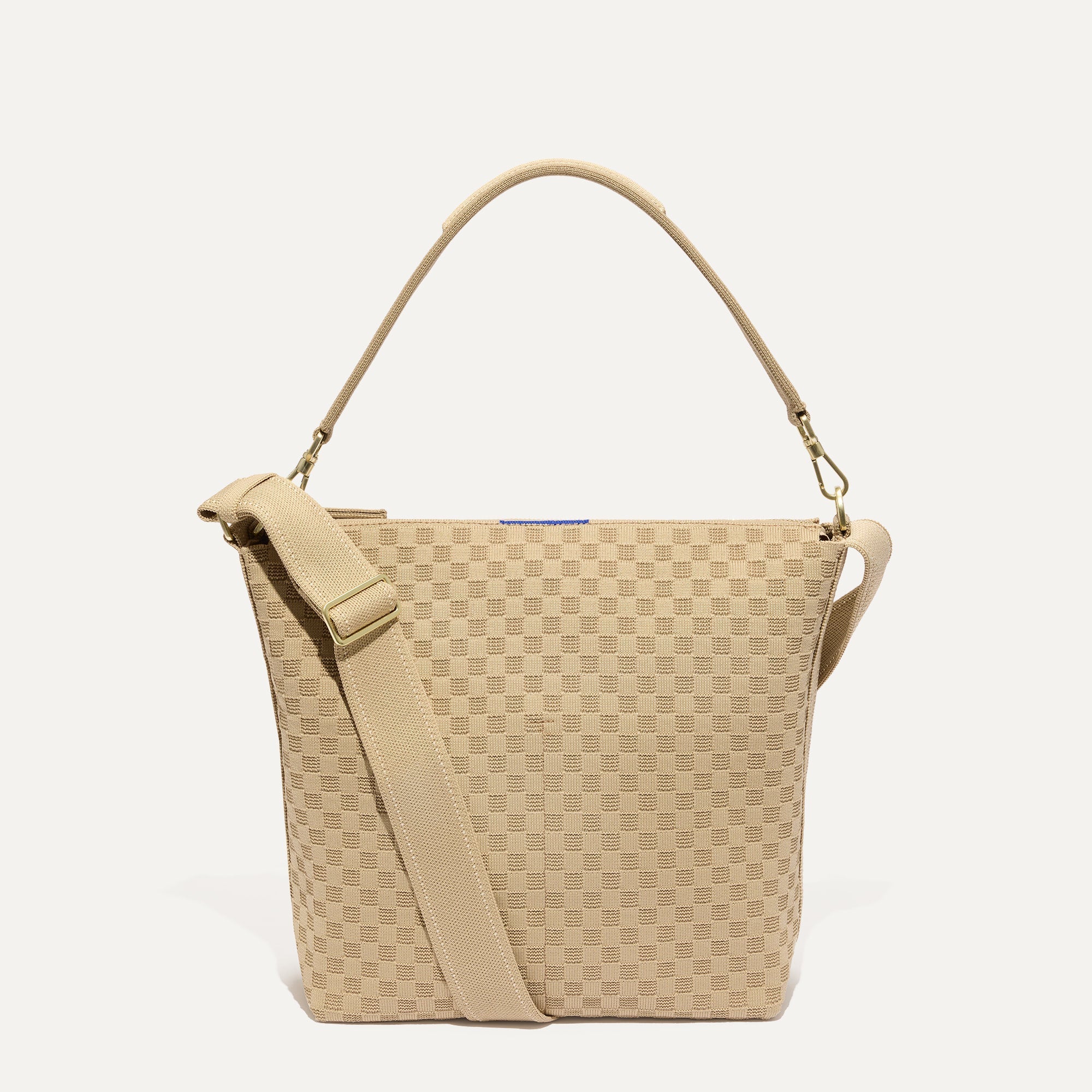 PLP |The Mini Zip Bucket in Knot Brown shown from the front.