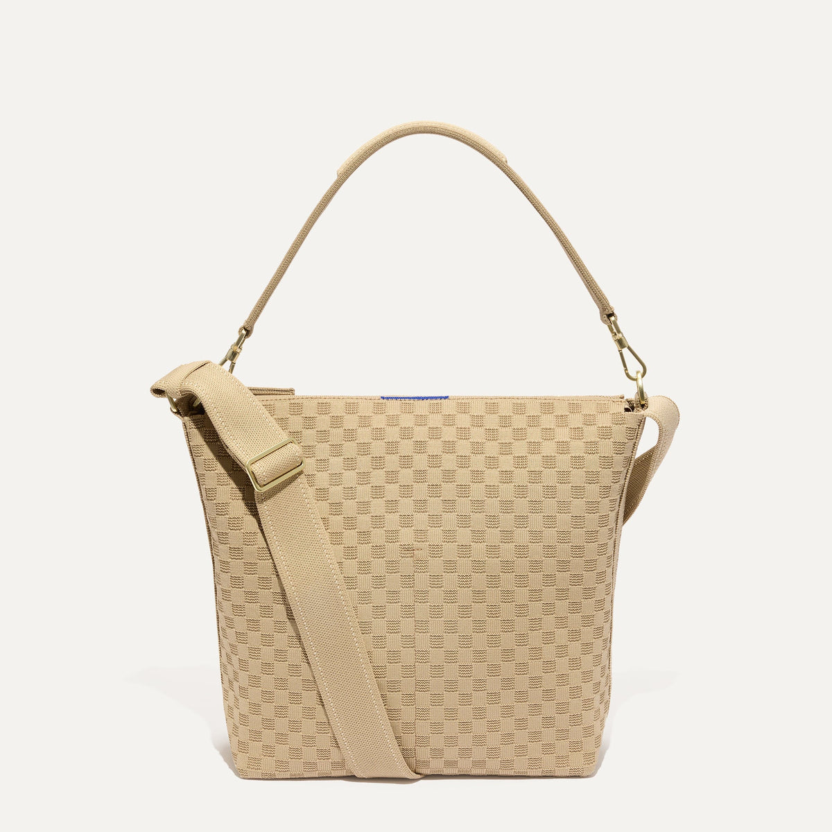 PLP |The Mini Zip Bucket in Knot Brown shown from the front.