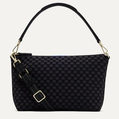 PDP |The Daily Crossbody Bag in Black Sand shown from the front.