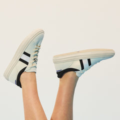 hover | Model wearing The RS02 Sneaker in Jet.