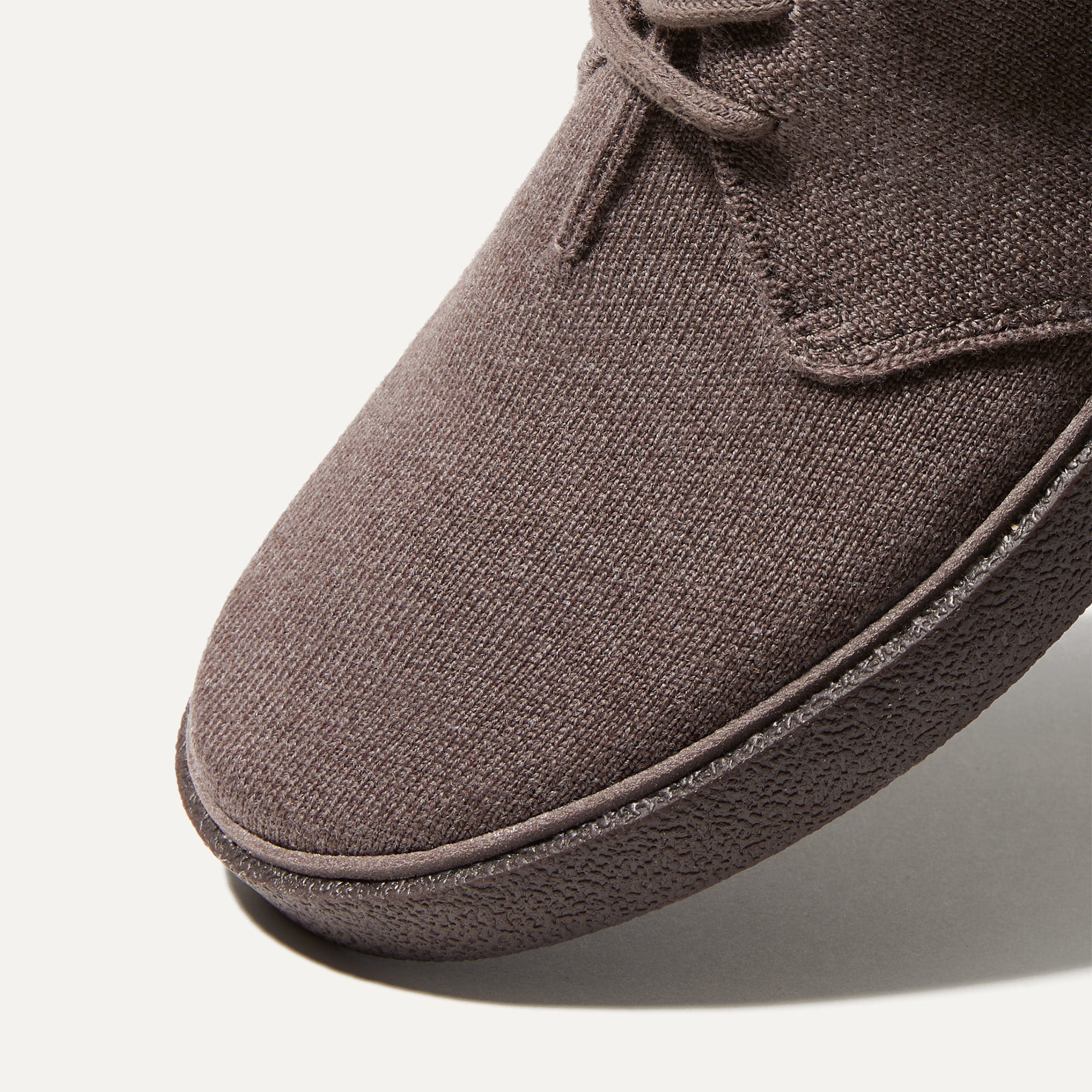 The toe and vamp of The Monty, in diagonal view.