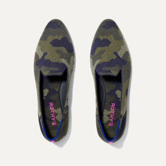 The Almond Loafer in Spruce Camo shown from the top.