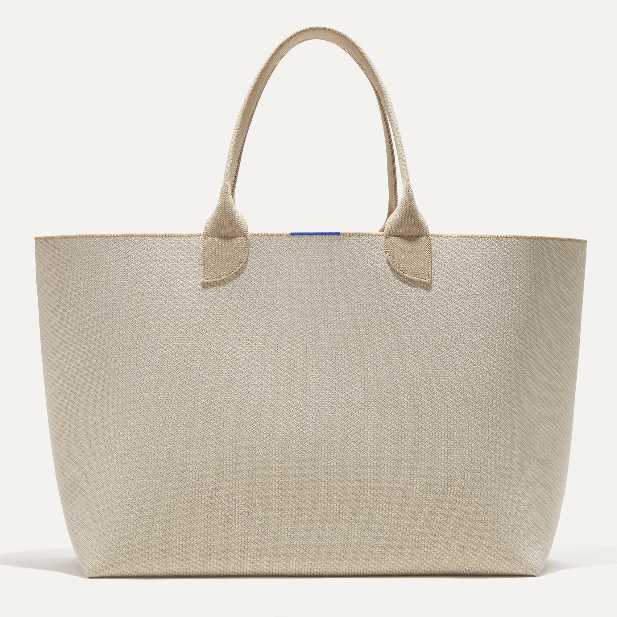 PLP |The Lightweight Mega Tote in Chai Twill, shown from the from the front.